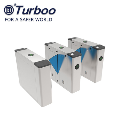 Pedestrian Flap Barrier Turnstile For Indoor And Outdoor Security Management