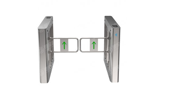 सामुदायिक प्रवेश नियंत्रण स्विंग गेट टर्नस्टाइल QR कोड और तापमान -25-70C के साथ