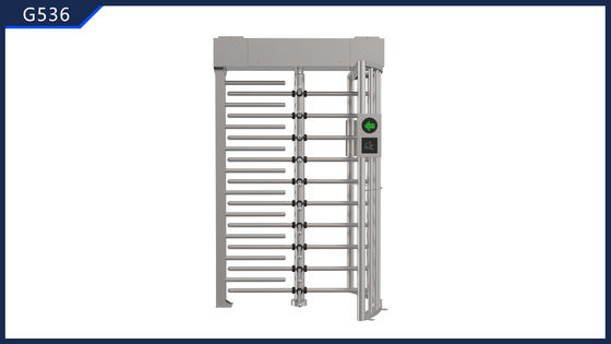 सुरक्षा नियंत्रण पहुँच पूर्ण ऊंचाई टर्नस्टाइल गेट जेल/पड़ोस के लिए क्यूआर कोड 220V इनपुट