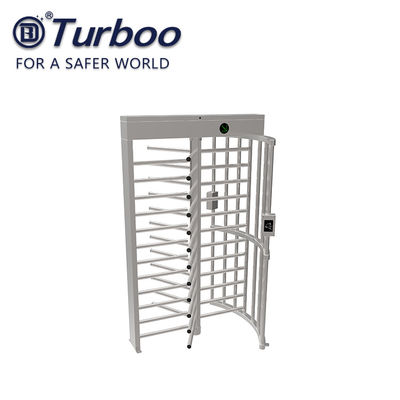 पूर्ण ऊंचाई पैदल यात्री टर्नस्टाइल गेट स्टेनलेस स्टील उच्च सुरक्षा आईसी आईडी