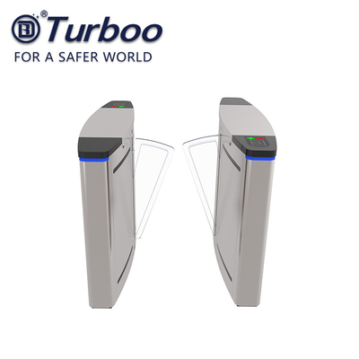 Pedestrian Flap Turnstile Barrier Gate , Access Control Security Access Gates